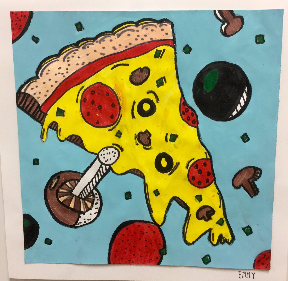 special_k_ray's tweet photo. #4thGrade @TheWestfieldSch Make #pizza like #RonMagnes https://t.co/BrqVuGPnNL #artsed @kimcdaniel https://t.co/LW9cwEc94d