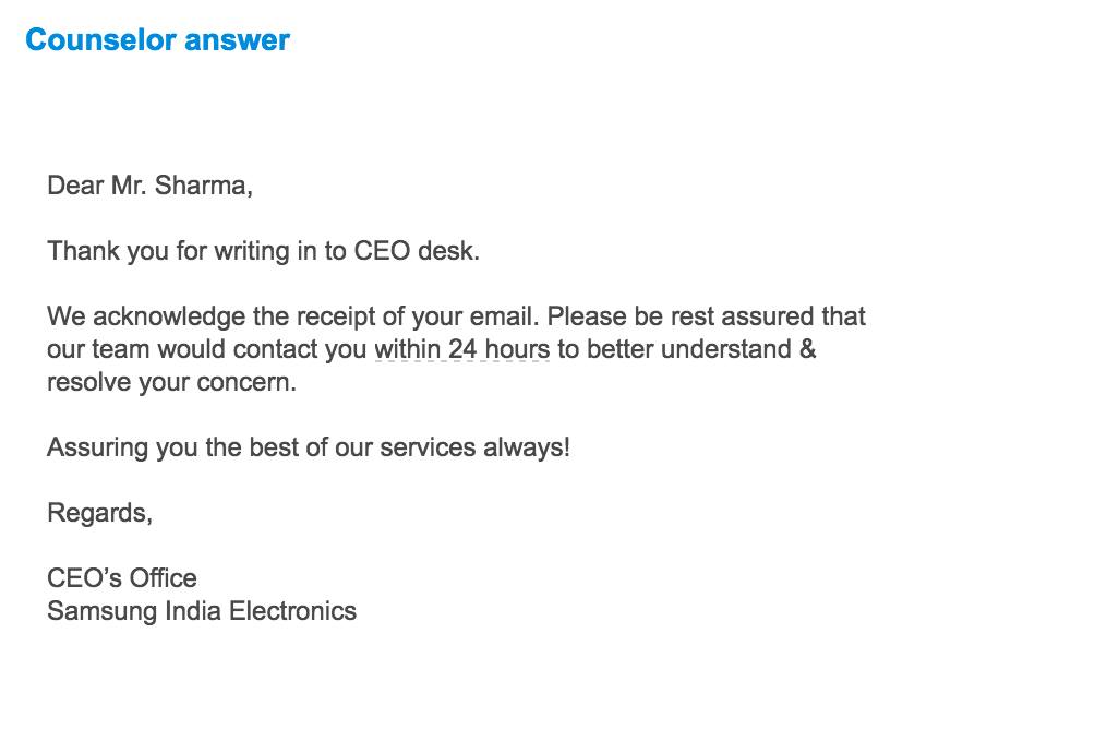 @Samsung_IN I didn’t get my mobile back not even the reply on the follow-up emails I sent. Ref ID: 8422117172