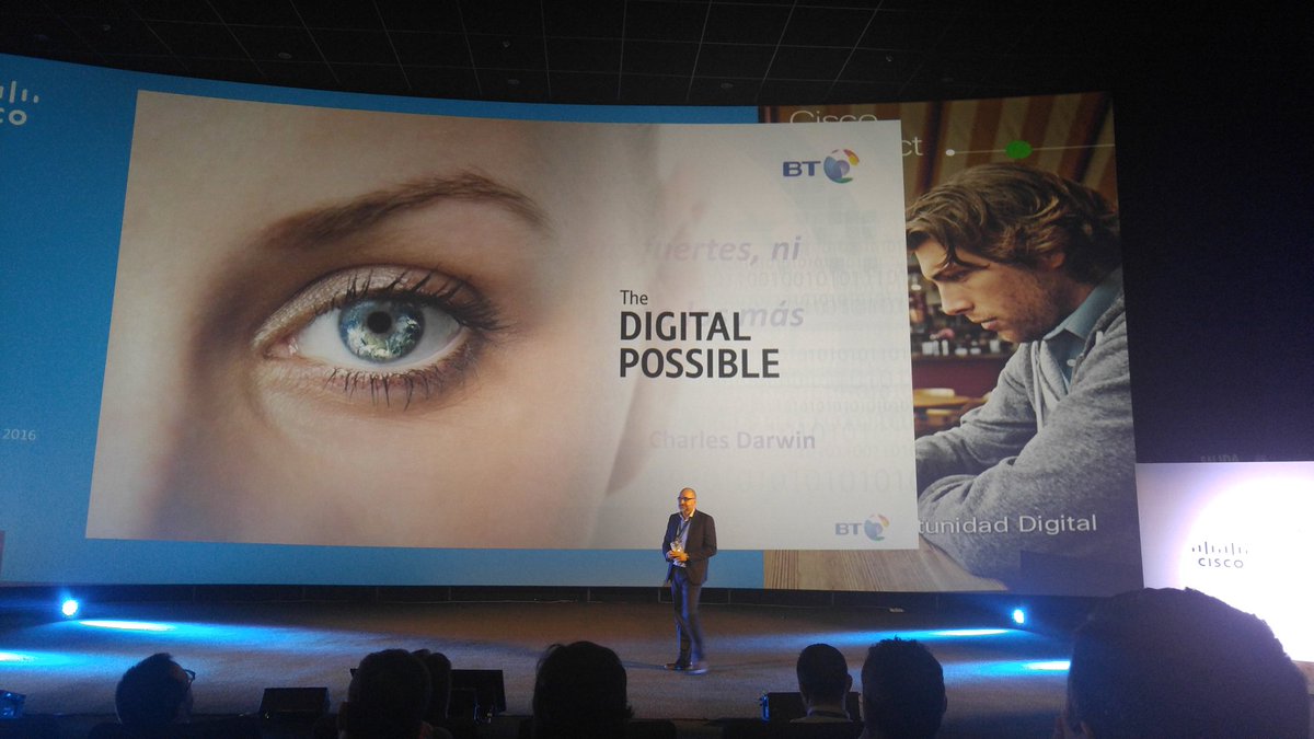 DaniSturla's tweet image. Gran exposición de @carlosferrersot sobre #digitalpossible en #CiscoConnectES @btletstalk