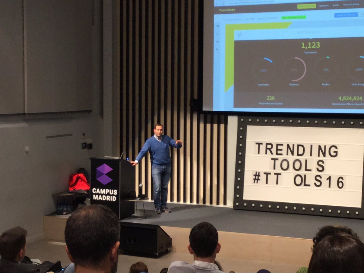 antxon's tweet photo. Pagamos a Twitter de 5.000 a 8.000 euros al mes porque Twitter vende el tweet a peso, @fjabrego #TTools16 https://t.co/mPJF8yJDEq