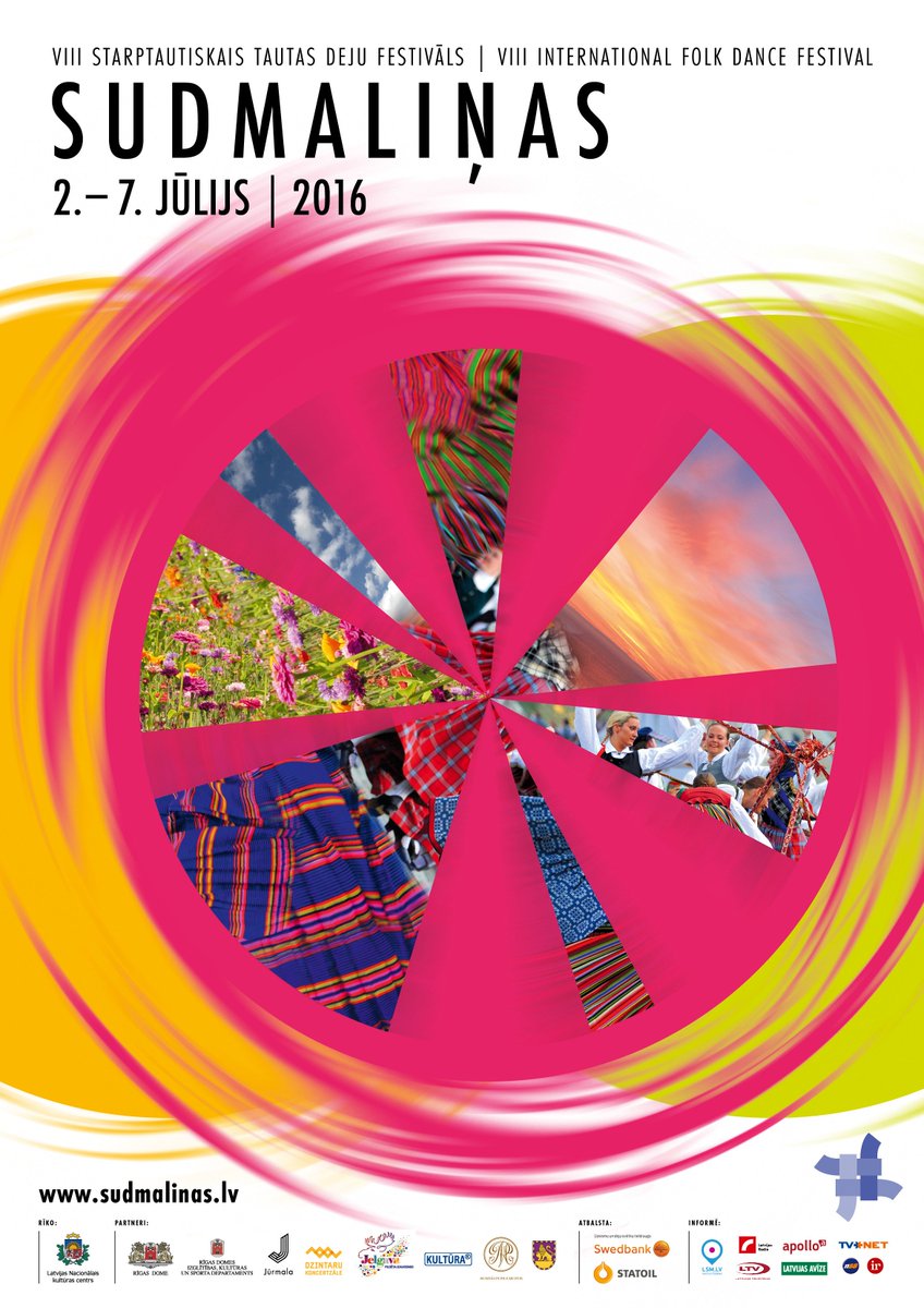 Šovasar Latvijā notiks VIII Starptautiskais tautas deju festivāls "Sudmaliņas". sudmalinas.lv