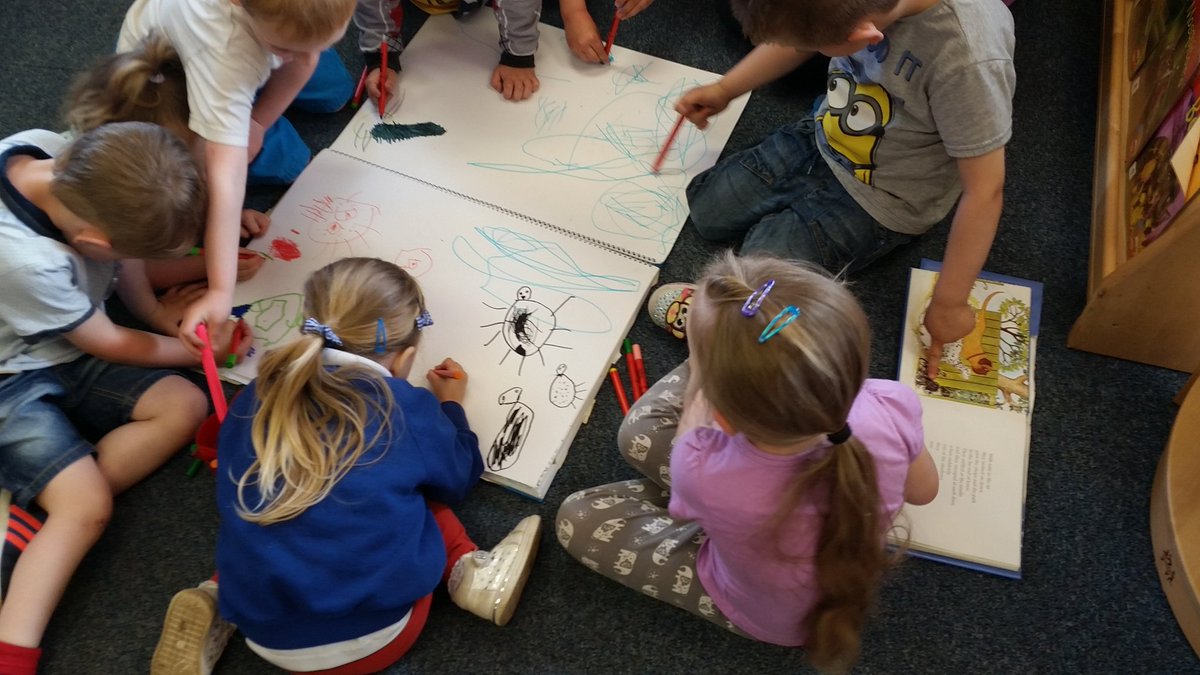 nurserydennyps's tweet image. Talking about our favourite character from Hairy Maclary. #primary1transition