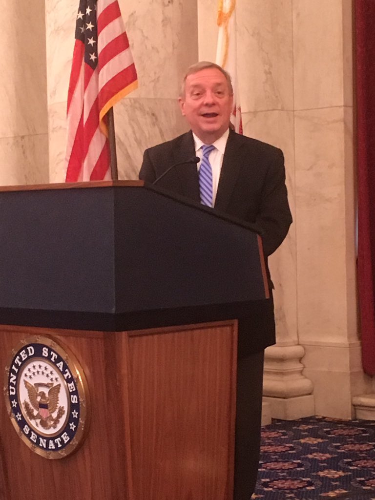 Constituent coffee with Senator Durbin. #NARLegislative #REALTORParty