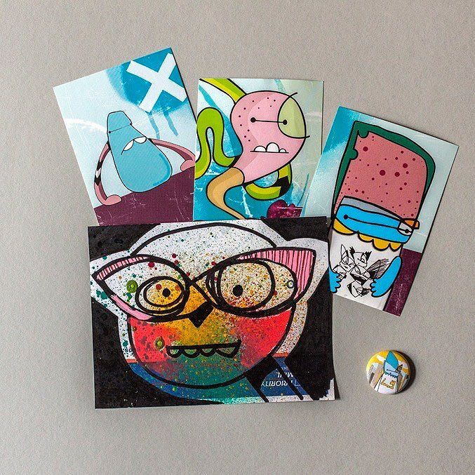 mynameismjar's tweet photo. Bunch of new sticker/ pin packs added to the shop. (LINK IN BIO 🔝) #streetart #stickers #s… https://t.co/C3BdUVhlNA https://t.co/56IlCleLOK