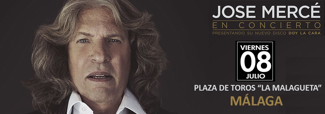 Compra tus entradas para el concierto de <a href="/josemercemusic/">José Mercé</a> en #Malaga el 8 de julio en bit.ly/JoseMerceMalaga