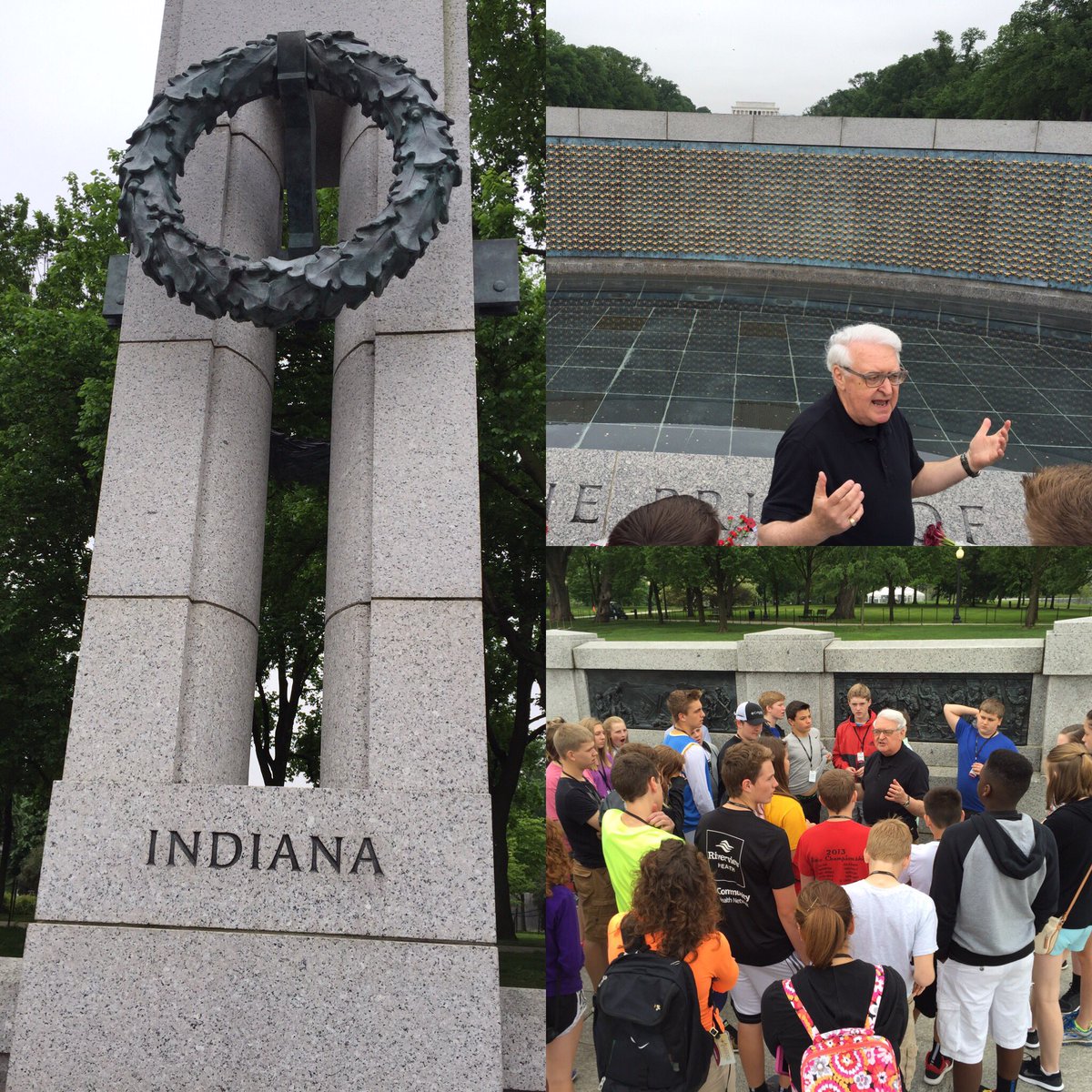 More WWII Memorial. Darrell throwing info all over the place. #stay2theright
