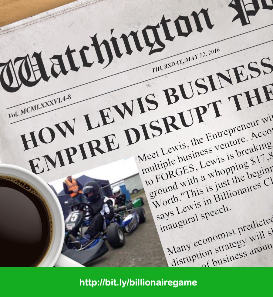 Read my story as the new Billionaire. in town &gt;&gt; bit.ly/F0rGBt