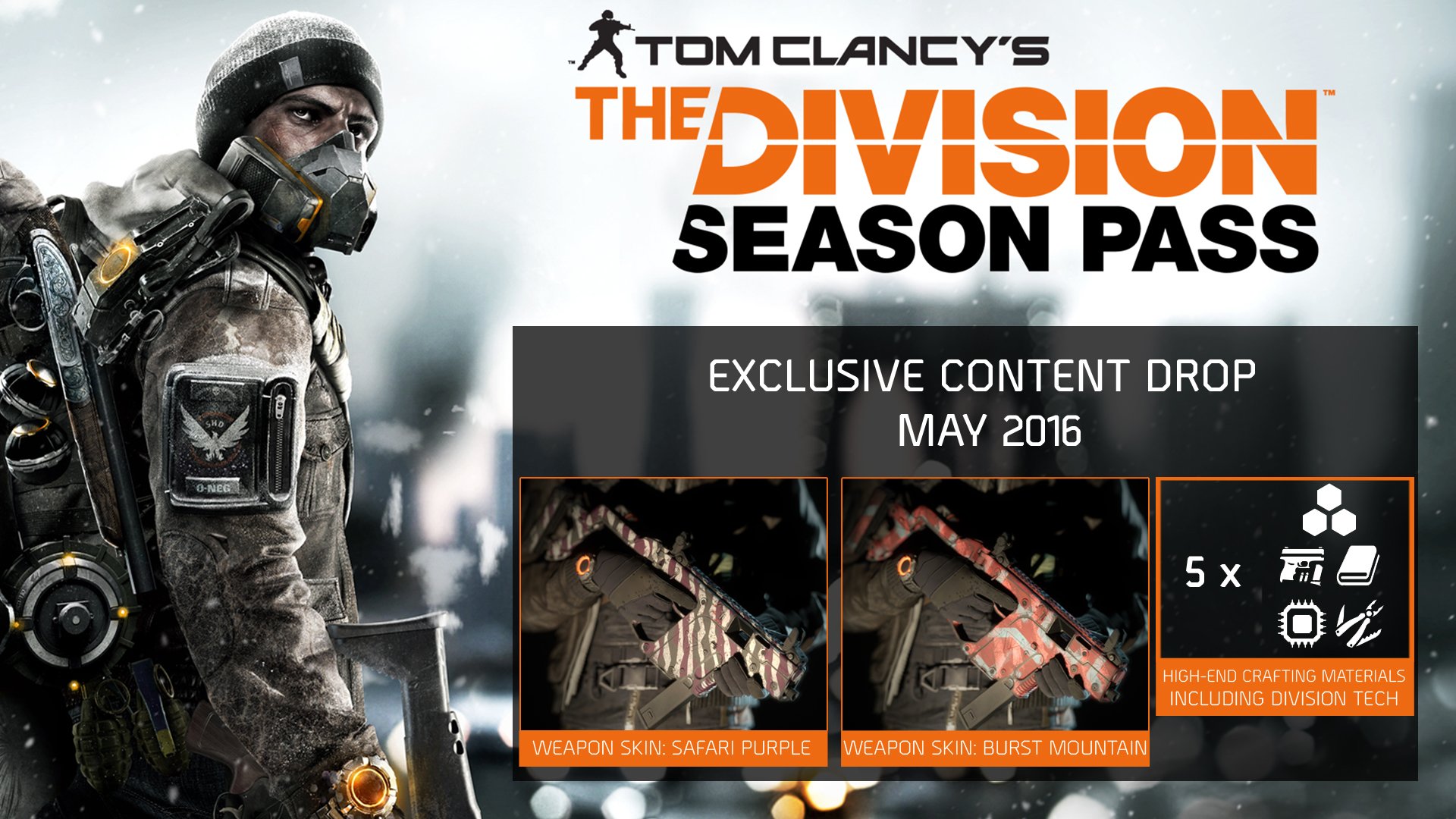 The Division 2 The Exclusive Season Pass Content Drop For May 16 Has Been Delivered On All Platforms