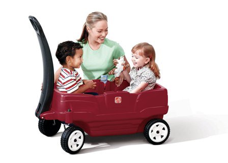 "I am glad we chose it" says <a href="/kaosfusion/">Claudia Belardo</a>. Thx for great review of this ride on wagon: designedfortwins.co.uk/reviews-for-st…