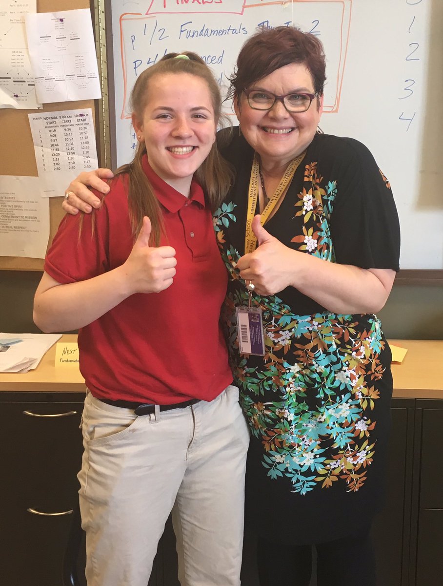 MHSEdTech's tweet image. So proud that my teammate and I inched out Chef Katzman to win the #MHSChoppedChallenge