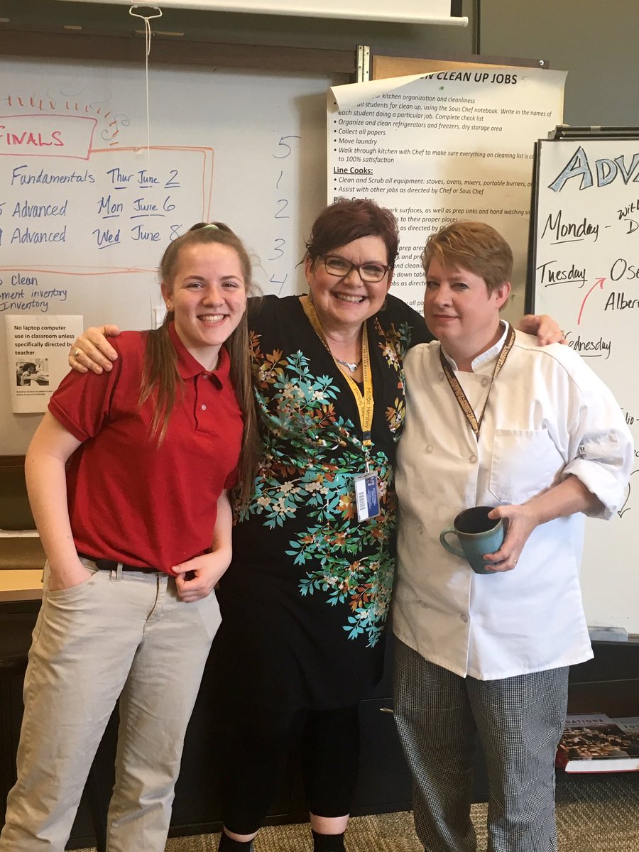 MHSEdTech's tweet image. So proud that my teammate and I inched out Chef Katzman to win the #MHSChoppedChallenge