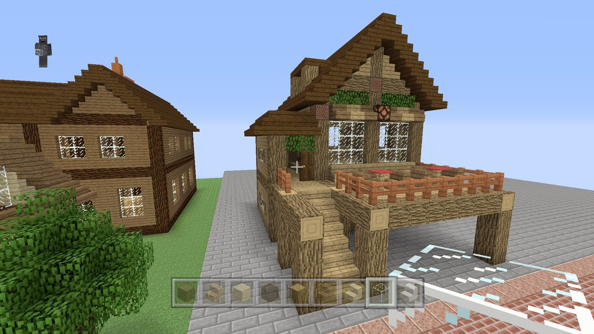 O Xrhsths アルト Ps4マイクラ Sto Twitter 進捗ー オープンカフェみたいなのが作りたかった お店系は難しい W