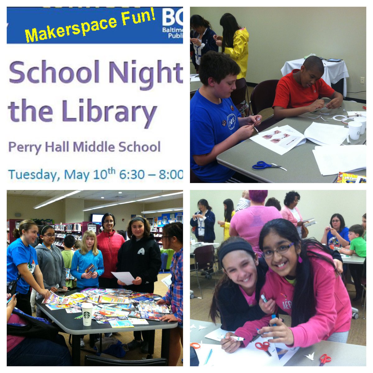 PerryHall MS Library tweet media