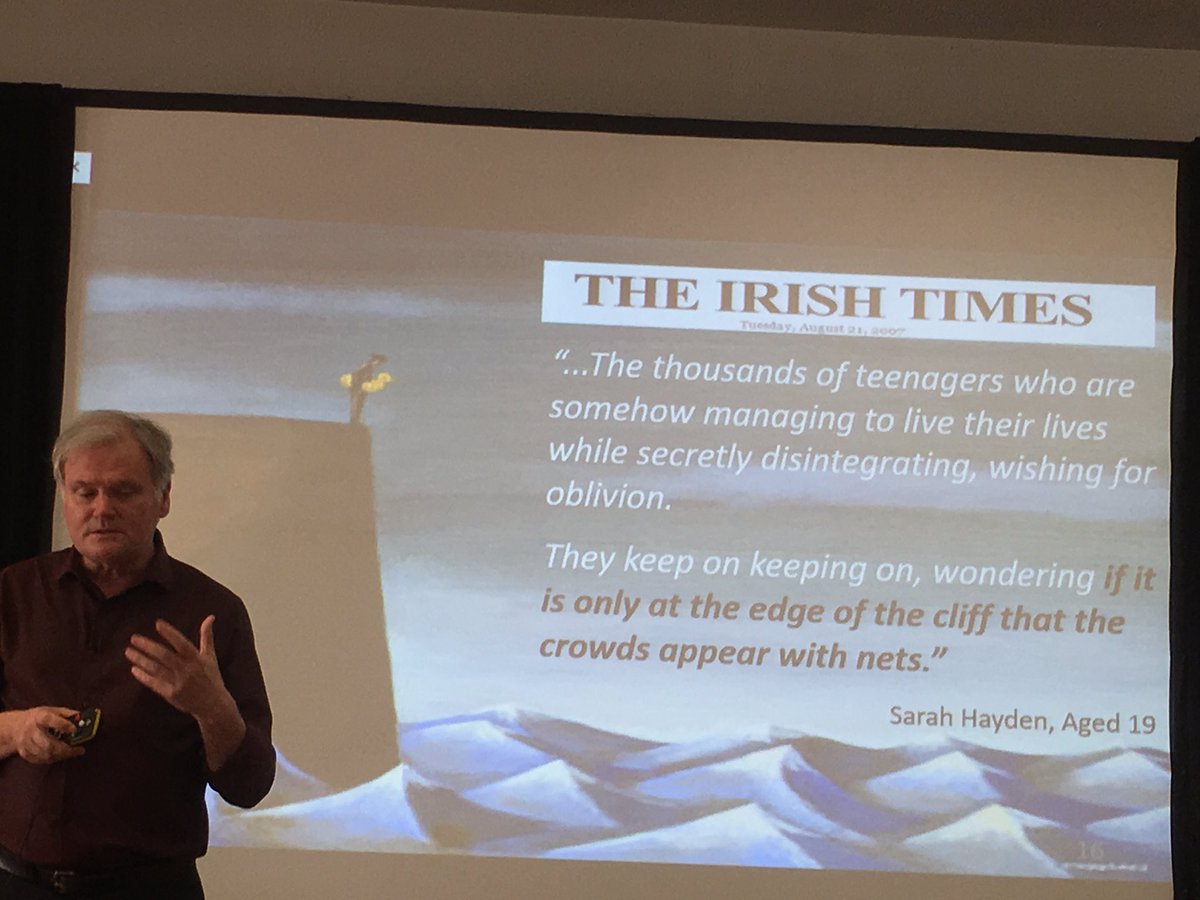 PookyH's tweet image. Tony Bates, CEO @HeadstrongYMH explores the importance of early intervention - perfect quote #CMHConf16