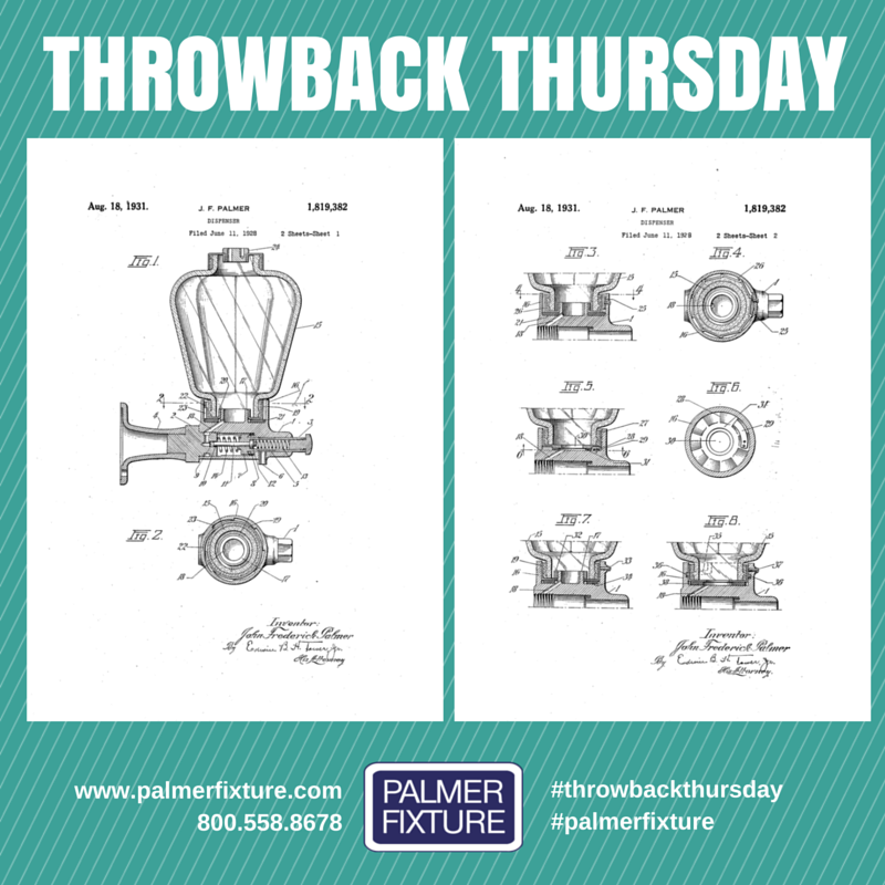 PalmerFixture's tweet photo. Changing things up with #throwbackthursday... Waayyy back to #1931 #tbt #patent #palmerfixture #soapdispenser https://t.co/VYKCvgzO2n