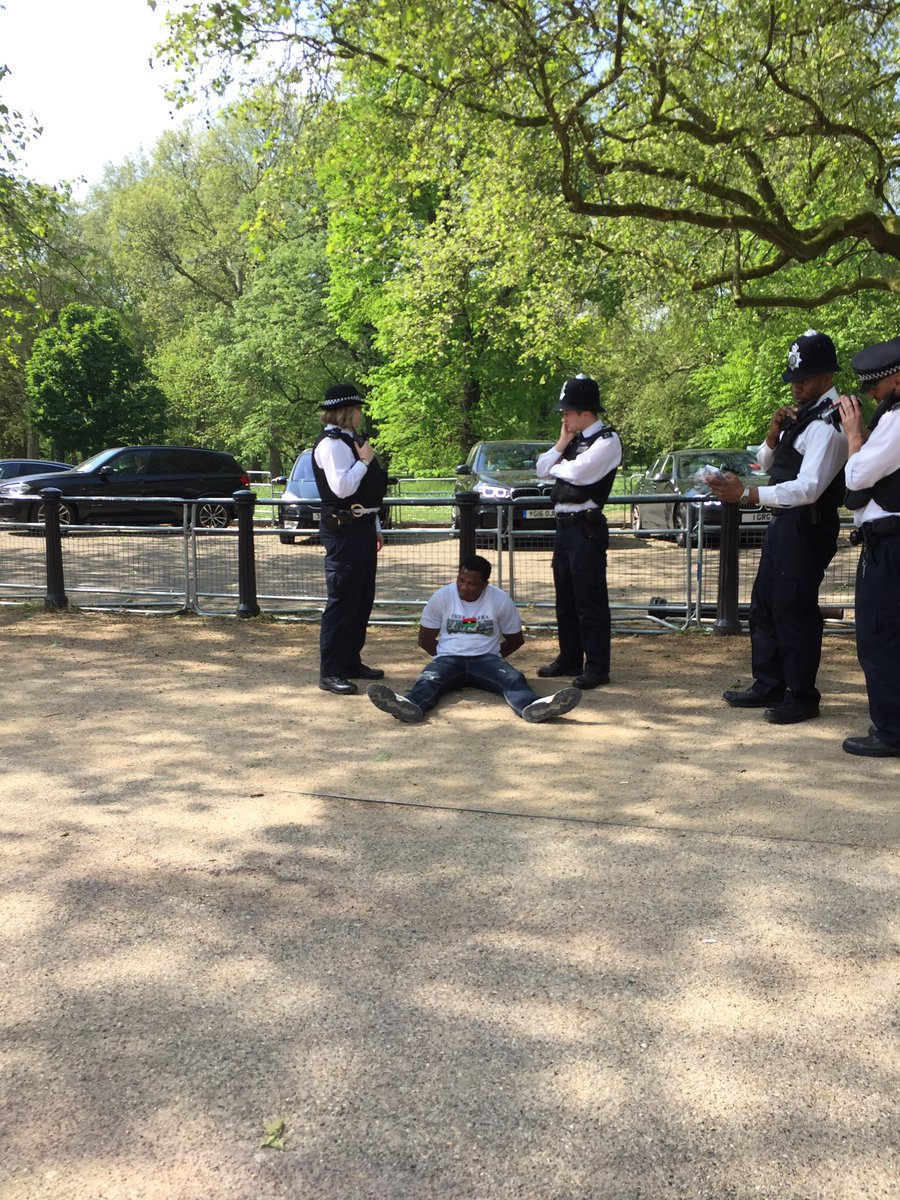 2 Nigerian men protesting for Independence for Biafra arrested close to Buckingham Palace