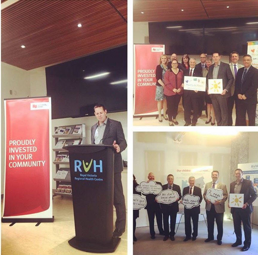 #Barrie | $100,000 donation to the @TeamRVH going towards the Child &amp; Youth Mental Health Wing announced yesterday.