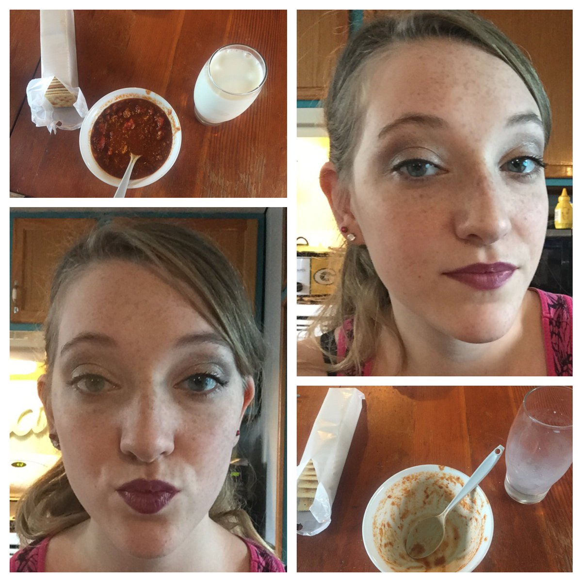 AllisonT824's tweet photo. #Younique #lipstain #savvy vs #chili #dinner! I'd say the lip stain won! https://t.co/Xzt2qW0pWc