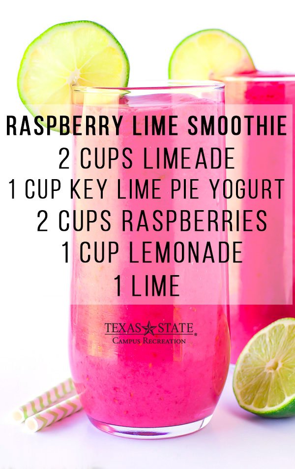 #thirstythursday raspberry lime #smoothie celebrate the start of #summer see you <a href="/TXSToutdoors/">Txst Outdoor Center</a> sewell #findyourfit