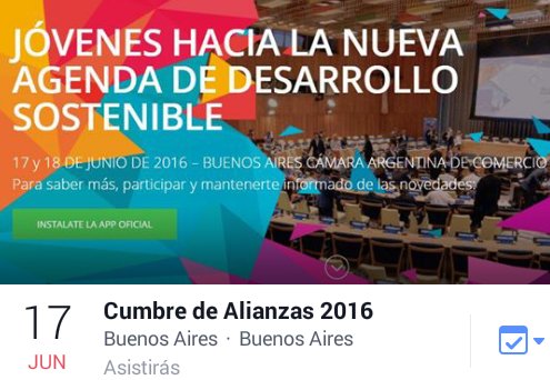 JCITucuman's tweet photo. JCITucumán dice PRESENTE  en "Cumbre  de Alianzas 2016" #ODS #BuenosAires https://t.co/d0dOiyafPT