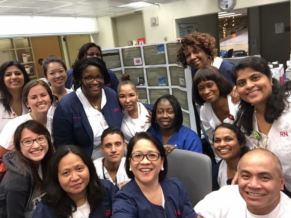 6GN ready to send off the poster! #family #6gn #teamcolumbiarocks #medsurg #nurses #NursesWeek