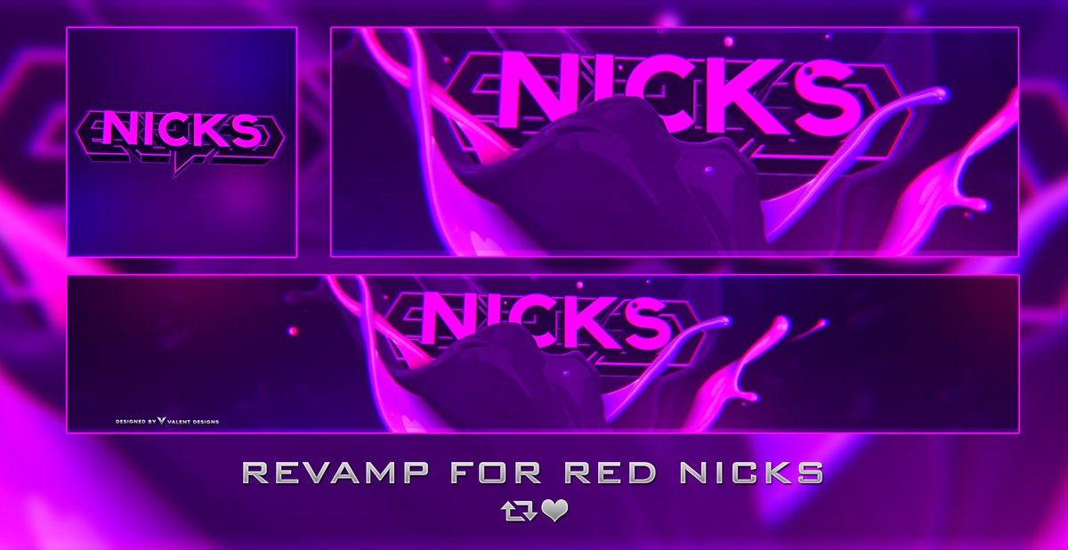 ValentDesigns's tweet image. New Revamp for @RedNickss