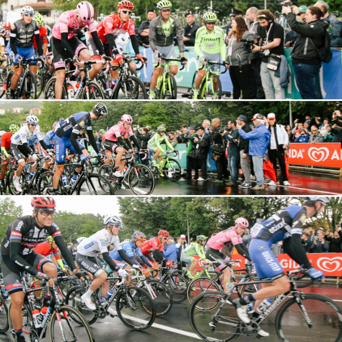 Partenza sesta tappa #giro2016 #ponteroccaraso <a href="/Gazzetta_it/">La Gazzetta dello Sport</a> <a href="/gazzettatv59/">Gazzetta Tv</a>