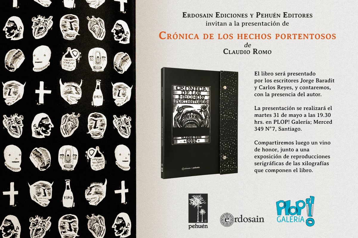 LibrosErdosain's tweet photo. Junto a @CAReyesG y @baradit, celebramos la presentación de esta muy querida edición. https://t.co/SJSy9t9zcg