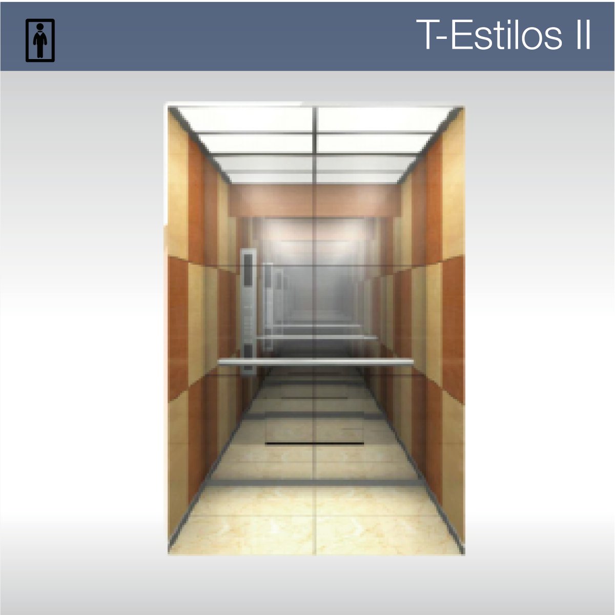 Cabina para ascensor
Modelo: T-Estilos II
Ascensores Tremond

Más información: ascensorestremond.com
