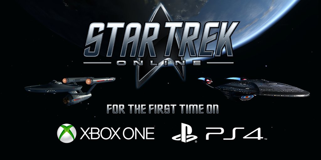 trekonlinegame's tweet photo. Star Trek Online will be launching on Xbox One and Playstation 4 consoles in Fall 2016! 
https://t.co/wSNNrslcJj https://t.co/QaCnjpbgaX