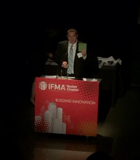 IFMA_BOS_PR's tweet photo. #tbt to yesterday when I had the honor of presenting the Best Practices: Large Projects awards! #ifmaawards2016 https://t.co/OI7fIwTN95
