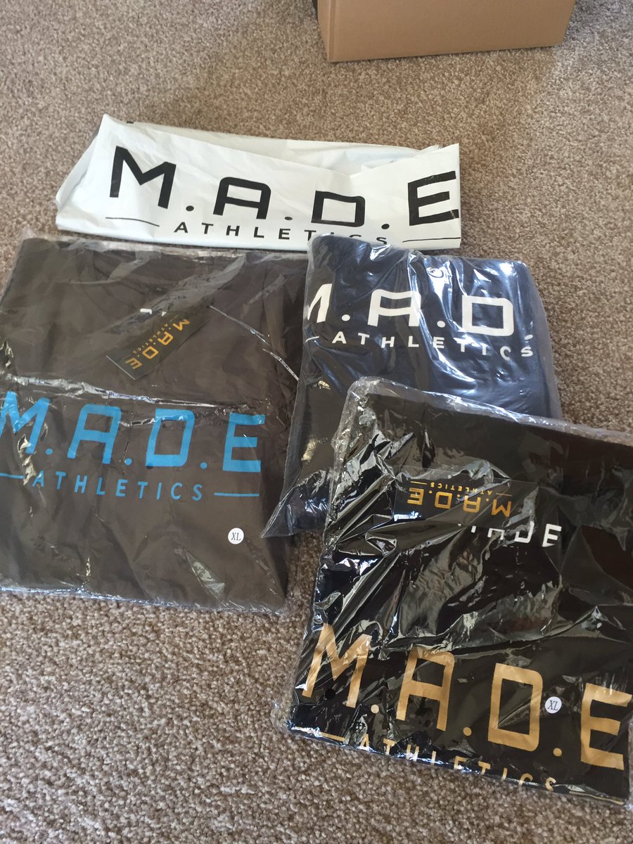 marirvo7891's tweet photo. Could my day get any better? YESSIRRR!!!! 
God I love the mail man #MADE 
@NickWrightNWB @MADE_Athletics https://t.co/TjbKSWLymj