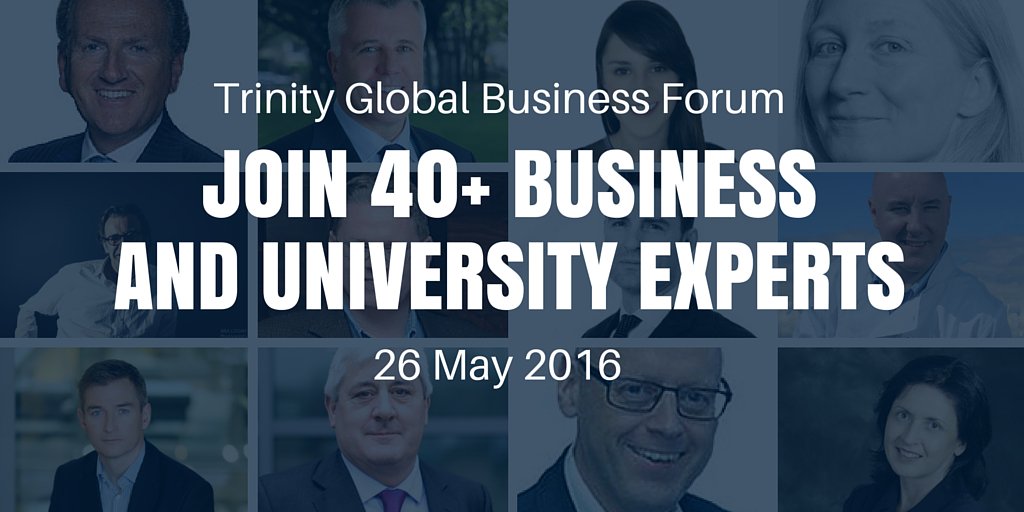 TCDBusiness's tweet photo. Booked your ticket yet? Shape the Future of Business. Register today https://t.co/qJKzsTIk30 #TrinityBusiness https://t.co/9sYgzrdLEf