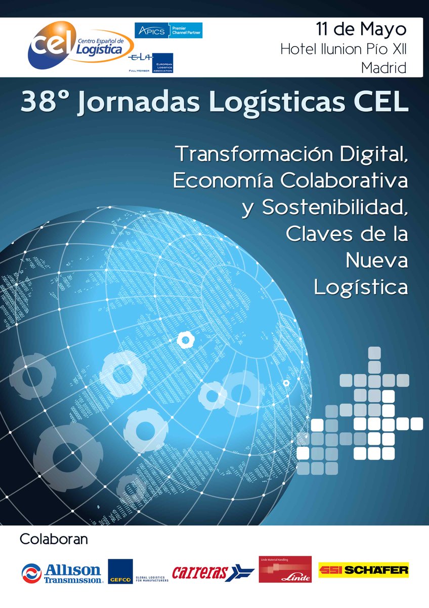 #JornadasCEL2016
Muchas gracias a Allison Transmission, Linde, Carreras <a href="/GEFCOSpain/">GEFCO SPAIN</a> <a href="/ssi_schaefer_es/">SSI SCHAEFER Spain</a>