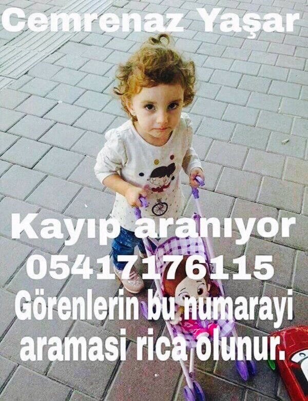 #TümİçtenliğimleSöylüyorum

Cemrenaz halen bulunabilmiş değil.

Elden ele yayalım

#BURSA RT

BELKİ GÖREN OLUR