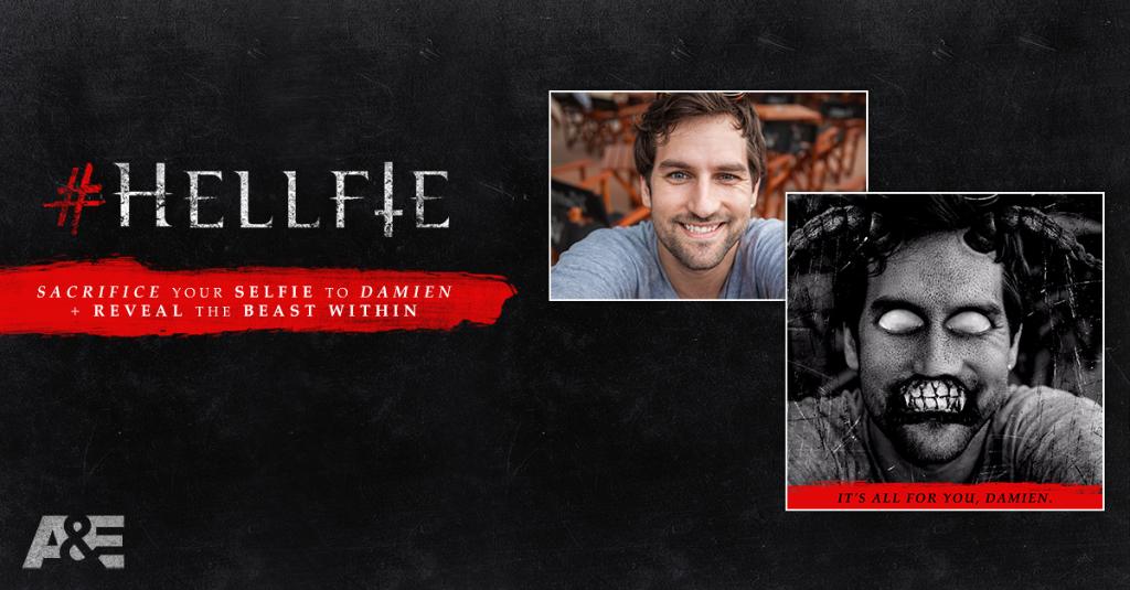 Uncover your #hellfie in the name of the beast. #Damien. aetv.us/1rStdic