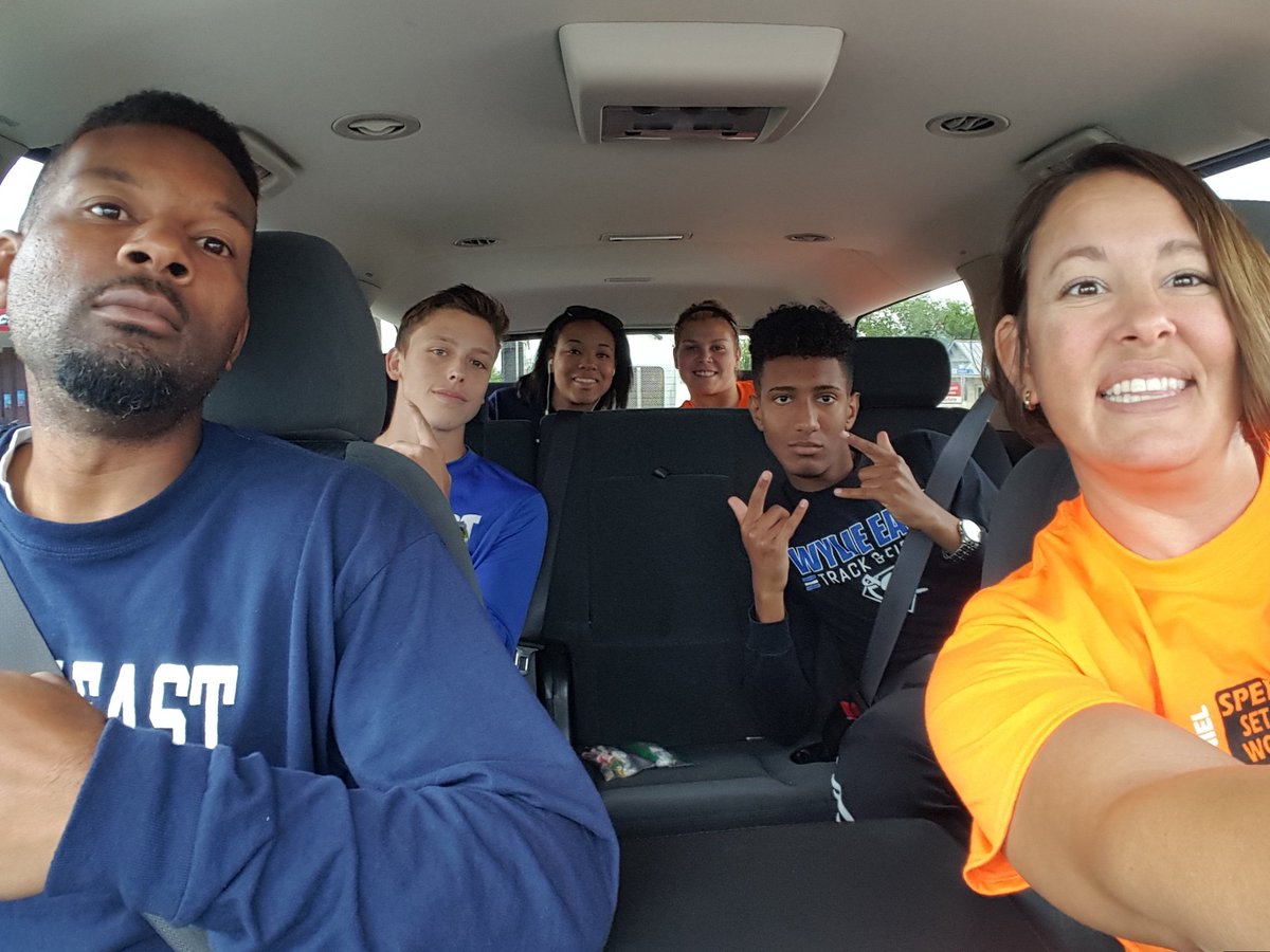 #wehsTrack and we're off ... # StateBound Halie throws Shot today at 6:30p &amp; Justin Hurdles Fri at 6:45p