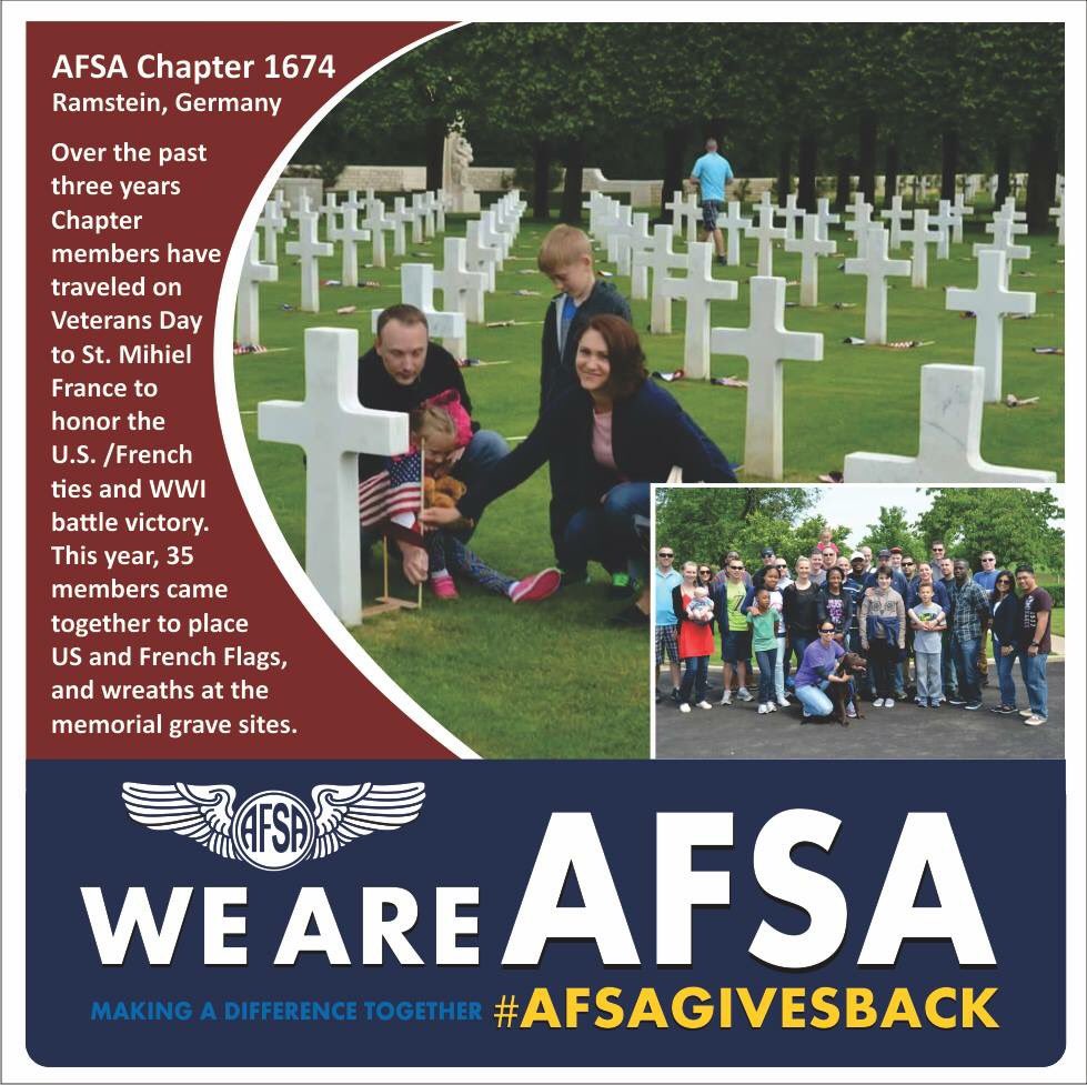 AFSAHQ's tweet photo. #AFSA Chapter 1674, Ramstein, DE #WeAreAFSA #AFSAGivesBack https://t.co/QPEXUFM9xs