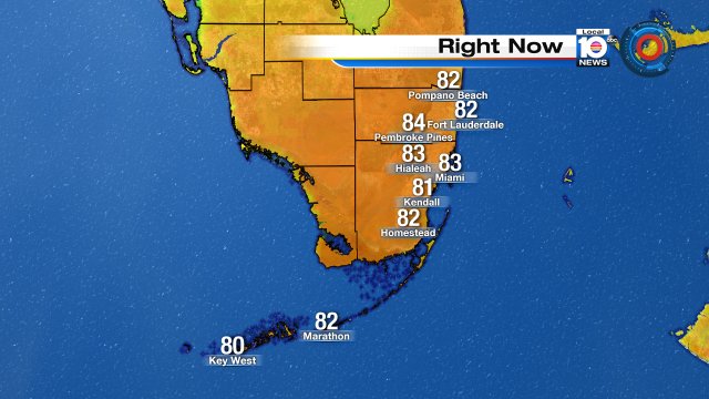 Dry & warm afternoon in #SoFlo but a chance for showers is coming @JenniferLocal10 has the details. https://t.co/FiiHPWyVKJ
