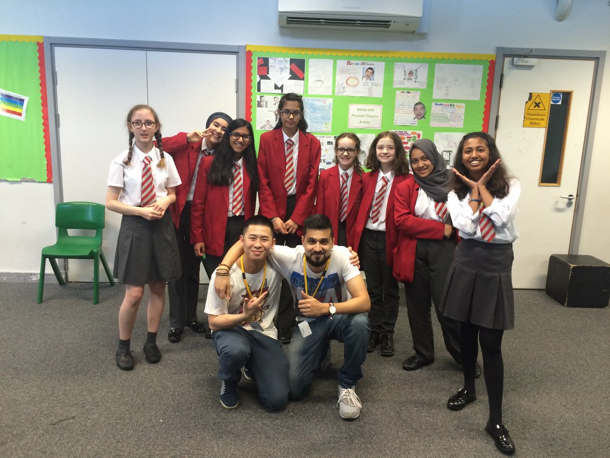 SwanleaSchool's tweet photo. Developing acting skills with the help of @MistahIslah &amp; @MichaelHTruong with @MCP_95 #campaignsthatmatter #Inspire https://t.co/Ep1wsK5P6R