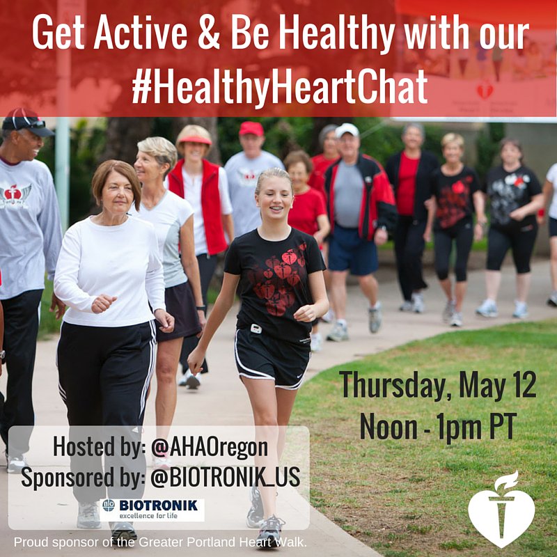 AHAOregon's tweet photo. Looking forward to chatting with you today @ProvHealth during the #HealthyHeartChat at 12pm PT! https://t.co/Fevt45TvyP