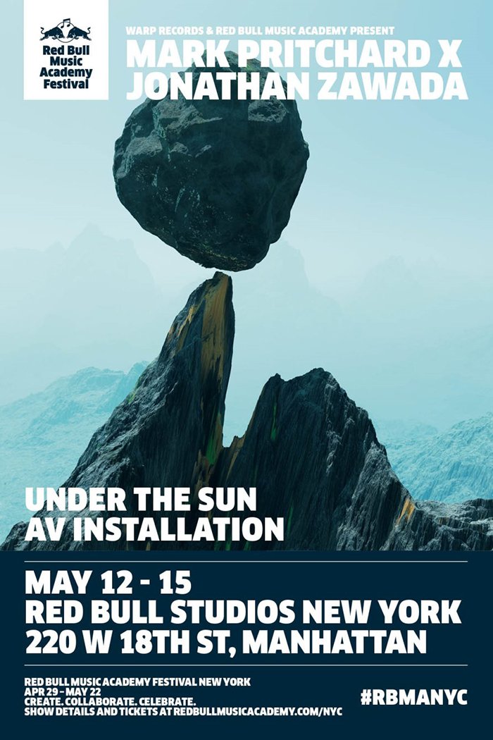 WarpRecords's tweet image. .@markprtchrd &amp;amp; @JonathanZawada’s ‘Under The Sun’ AV installation opens today at #RBMANYC warp.net/news/mark-prit…