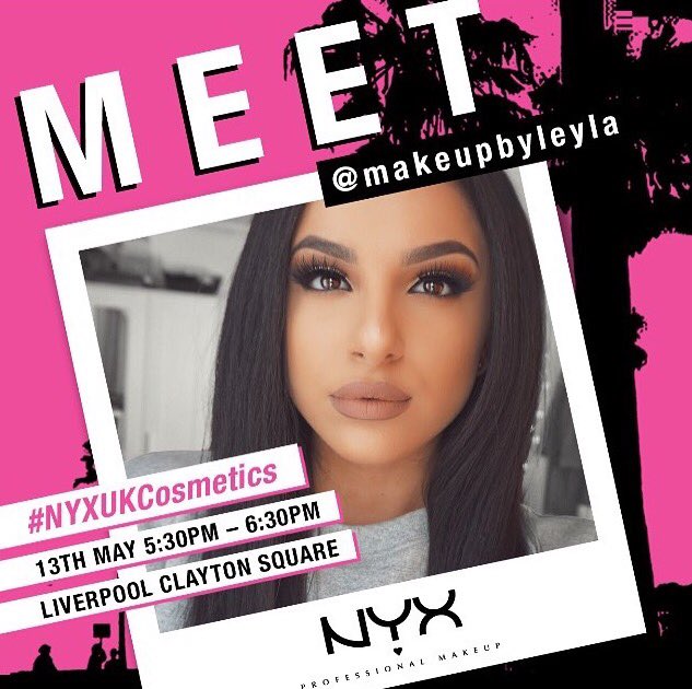 Tomorrow at 5.30pm: NYX launch with <a href="/Roxxsaurus/">Roxxsaurus</a> and <a href="/makeupbyleyla/">leyla</a> in Boots Liverpool Clayton Square