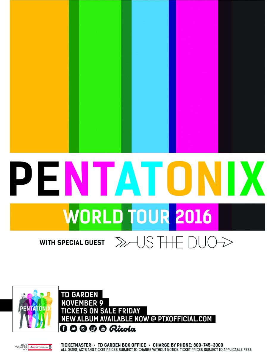 Td Garden On Twitter Just Announced Pentatonix Comes To