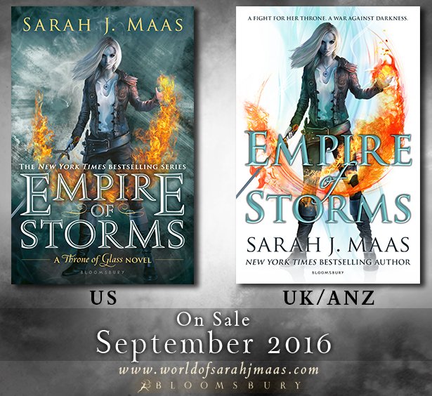 bloomsburykids's tweet photo. ICYMI, we revealed the covers of @sjmaas’s EMPIRE OF STORMS! RT for the chance to win a TOG or ACOMAF tote bag! https://t.co/jQJJnhjcXQ