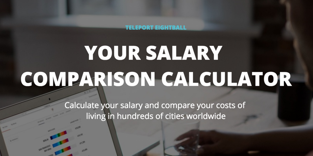 ProductHunt's tweet image. Compare your salary &amp;amp; costs of living to cities worldwide with Eightball by @TeleportInc 🎱 producthunt.com/tech/teleport-…