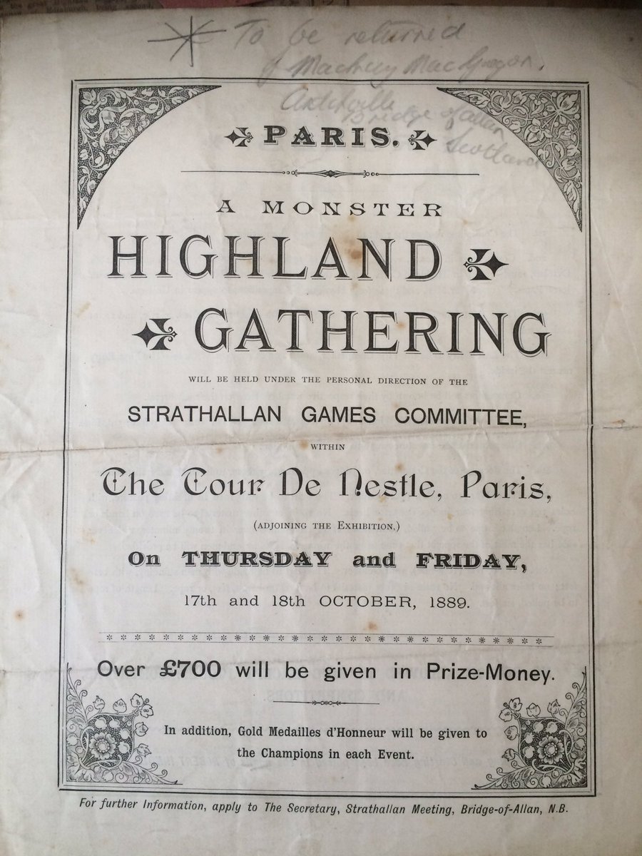 #ThrowbackThursday BofA Games on tour 1889! Keeping history in the present bofagames.com <a href="/welcomescotland/">Welcome to Scotland</a>