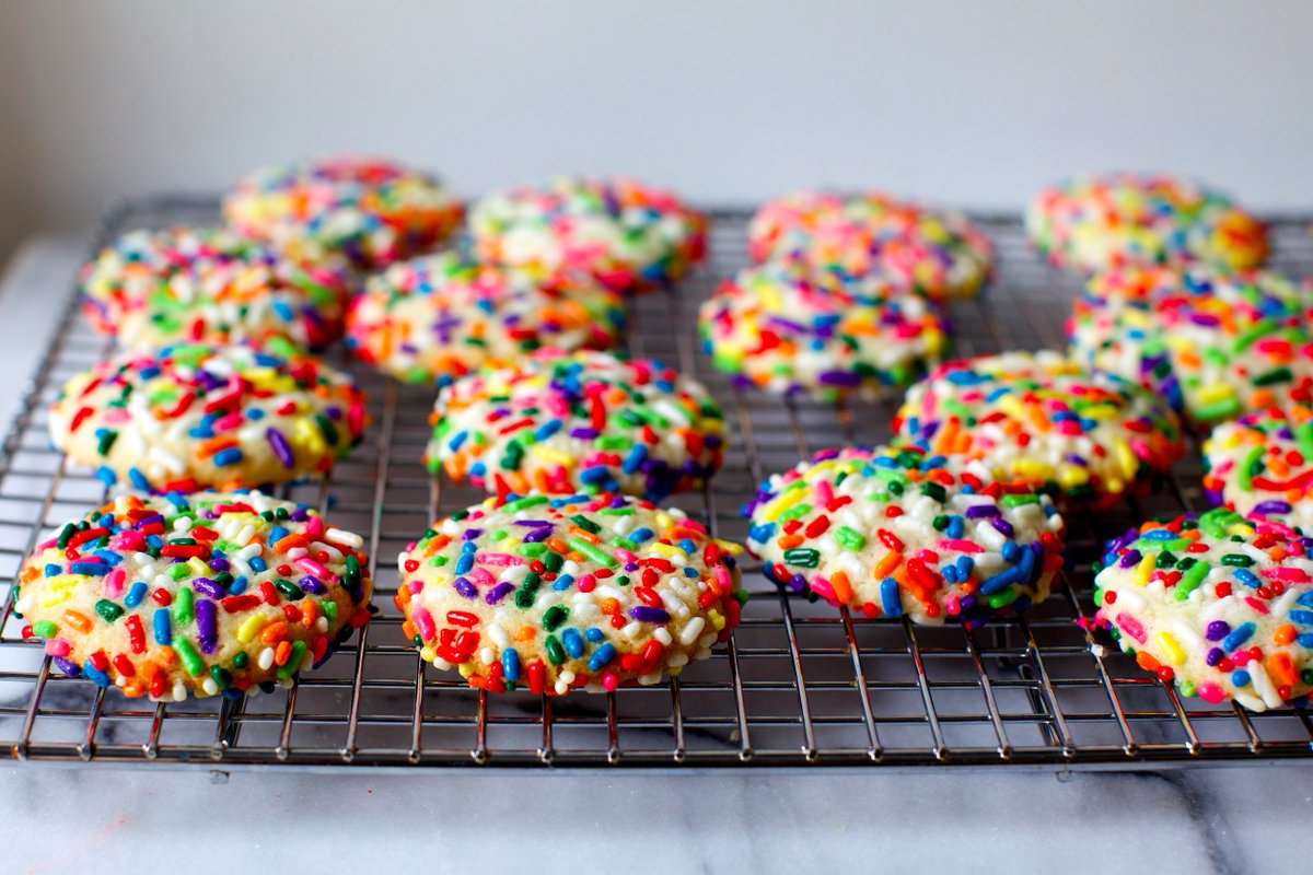 smittenkitchen's tweet photo. Do sprinkles cookies taste better than sprinkle-less cookies? What kind of question is this? https://t.co/PqhX7iPTSA https://t.co/1yk9qUK3X4