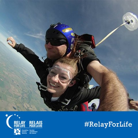 LethbridgeRelay's tweet photo. #RallyForRelay day 5: promise to do something in return for your donations – like go skydiving or cut your hair https://t.co/dUFLgzTzxw