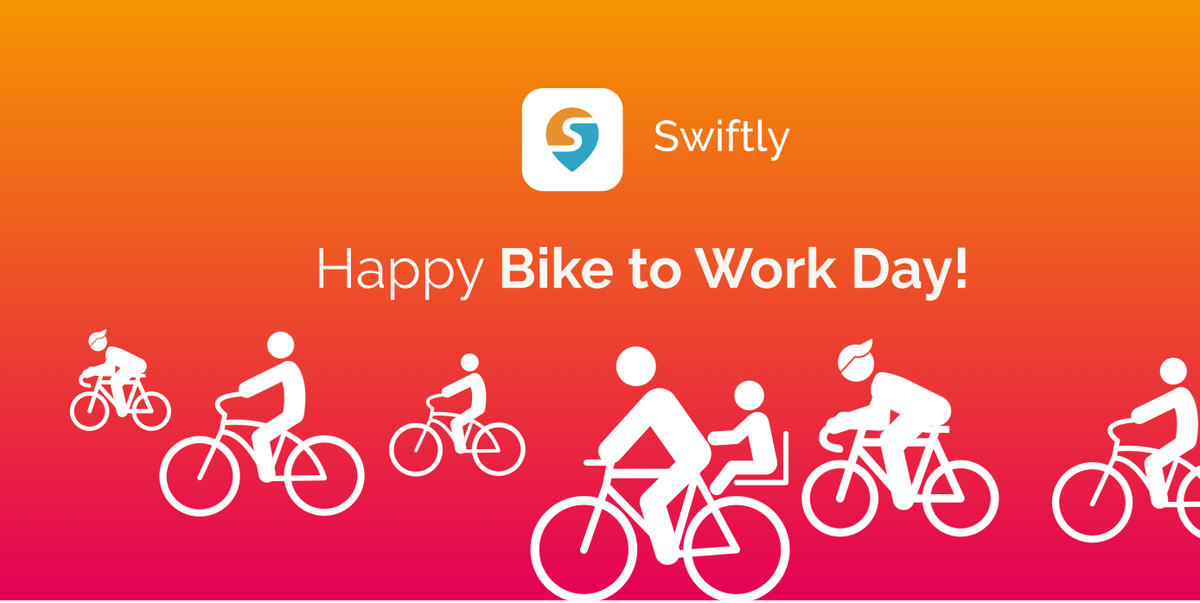 SwiftlyInc's tweet photo. Today is Bike to Work Day in the SF Bay Area! Are you rolling on two wheels? #BTWD #GoSwiftly @sfbike @BikeEastBay https://t.co/DT5sIAXya5